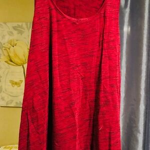 Vanity Red and Black Patterned Top